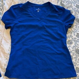 Med Couture Women's Royal Blue Scrub top
